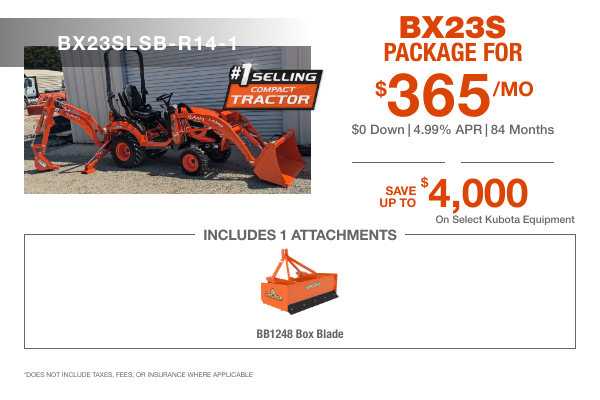 Kubota BX23S Package Deal - Industrial Power Products